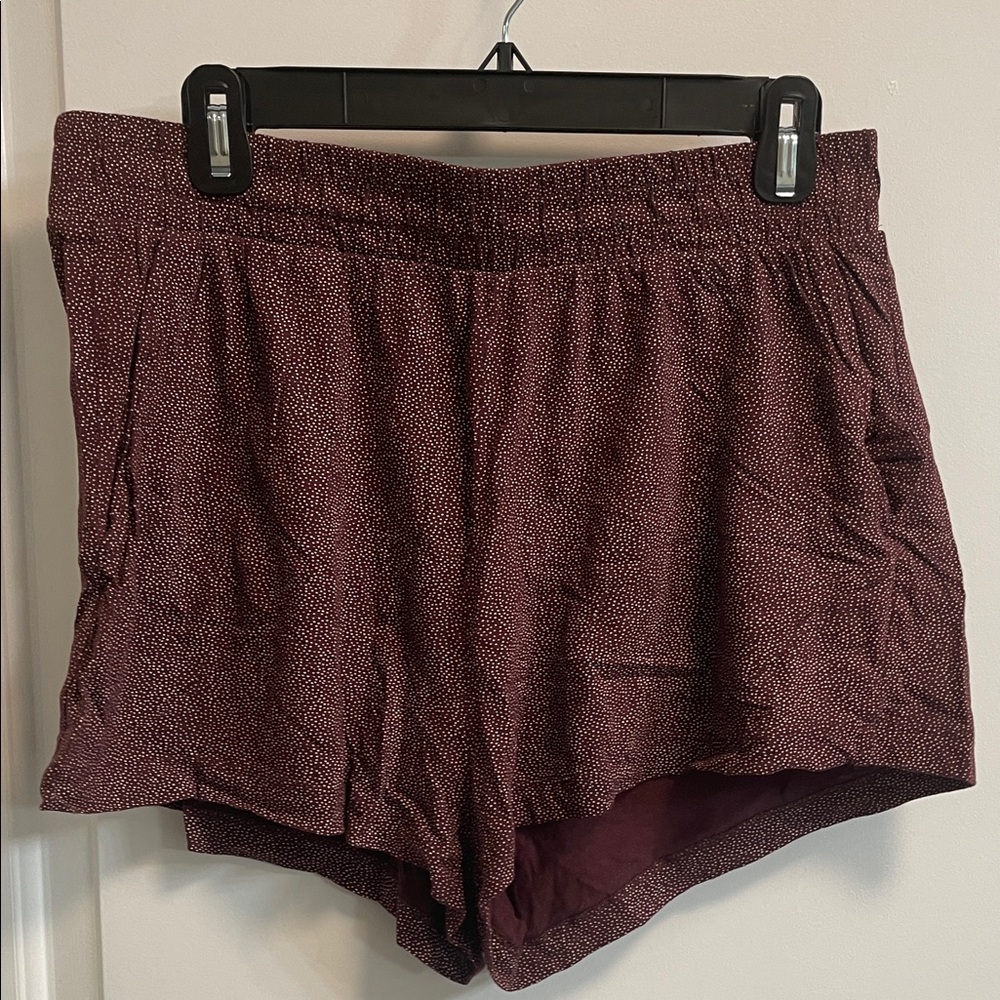H&M Maroon Athletic Shorts